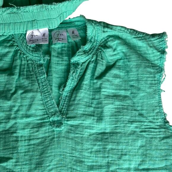 Womens Outfit Size Medium Teal LightWeight Beach Resort Summery Garden Party Fun - Picture 4 of 6